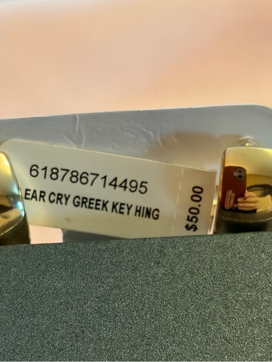 And Now This NWT Gold Crystal Huggie Earrings - Gold - Picture 3 of 5